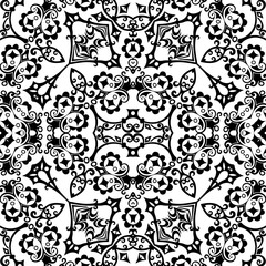 Vector ethnic hand drawn ornamental background.