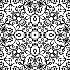 Vector ethnic hand drawn ornamental background.