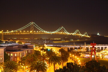 Bay Bridge bei Nacht