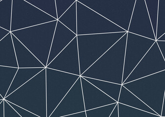 Obraz premium Cobalt Blue color Abstract color Low-Polygones Generative Art background illustration