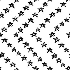 Fototapeta na wymiar Seamless pattern with star shapes, vector illustration
