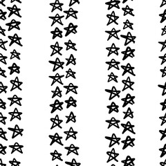 Seamless pattern with star shapes, vector illustration
