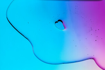 Color transparent fluid background material