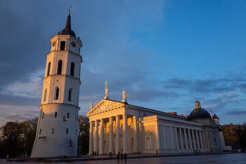 April 27, 2018 Vilnius, Lithuania. Cathedral of St. Stanislav in Vilnius.