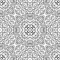 Vector ethnic line art hand drawn background
