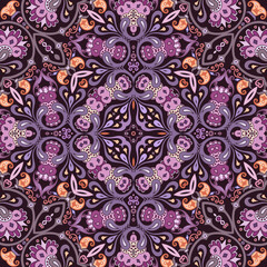 Vector ethnic nature ornamental background