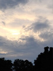 sunset in the mountains