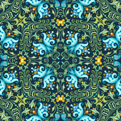 Vector ethnic nature ornamental background