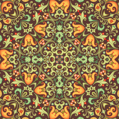 Vector ethnic nature ornamental background