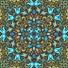 Vector ethnic nature ornamental background