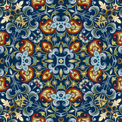 Vector ethnic nature ornamental background