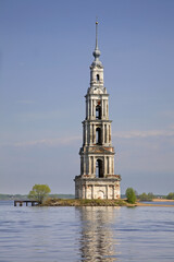 Flooded Belfry in Kalyazin Russia