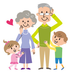 祖父母　孫たち