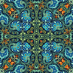 Vector ethnic nature ornamental background