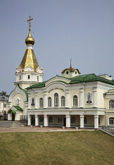 Fototapeta na wymiar Seminary and church in Khabarovsk. Russia