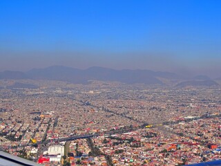 Mexico, aerial view of Mexico City