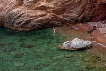landscape in the coast in the north of spain