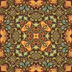 Vector ethnic nature ornamental background