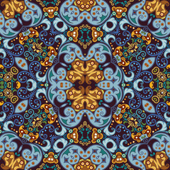 Vector ethnic nature ornamental background