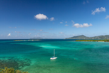 Paradise beach view in Carriacou, Grenada