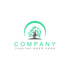 Ilustration vector graphic of Human Tree Creative Concept Logo Design Template