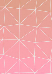 Fototapeta na wymiar Magenta Pink color Abstract color Low-Polygones Generative Art background illustration