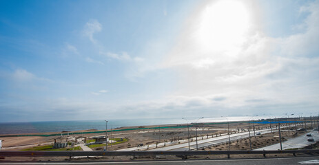 The Pacific Ocean seen from the Miraflores-Lima-Peru neighborhood 22