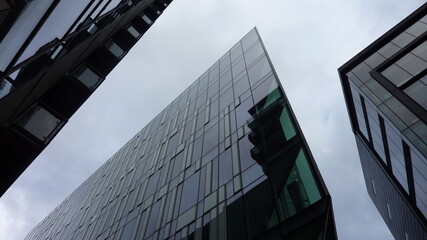 modern office building with blue sky