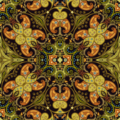 Vector ethnic nature ornamental background