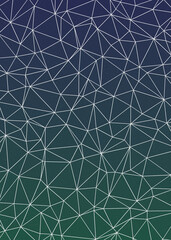 Obraz premium Jungle Green color Abstract color Low-Polygones Generative Art background illustration