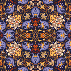Vector ethnic nature ornamental background