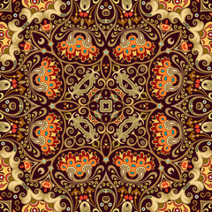 Vector ethnic nature ornamental background