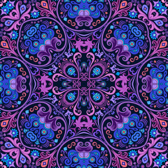 Vector ethnic nature ornamental background