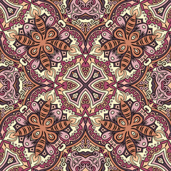 Vector ethnic nature ornamental background