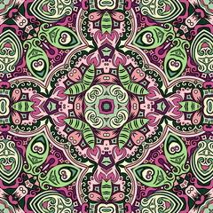 Vector ethnic nature ornamental background