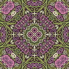 Vector ethnic nature ornamental background