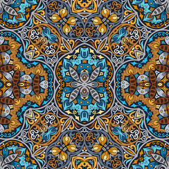 Vector ethnic nature ornamental background