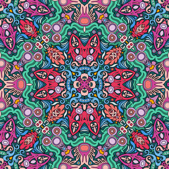 Vector ethnic nature ornamental background