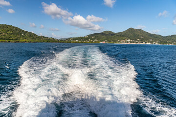 Tyrell bay view in Carriacou, Grenada