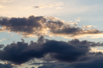 Fototapeta na wymiar Heaven. Dark clouds. Natural background.