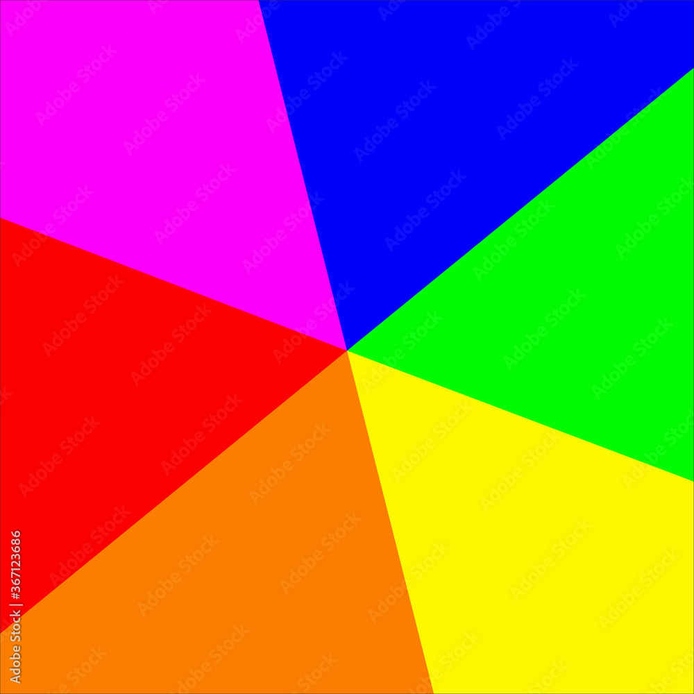 Poster abstract colorful background template. multicolor pattern. colored triangles are arranged in a circl