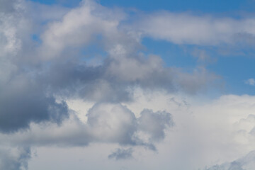 Clouds. Pieces of blue sky. Natural background.