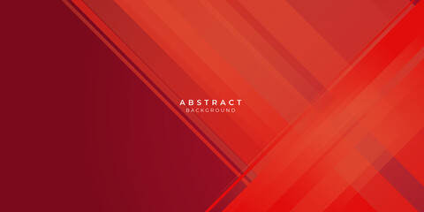 Abstract red square shape with futuristic corporate concept background