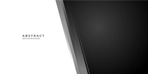 Abstract black and white presentation background
