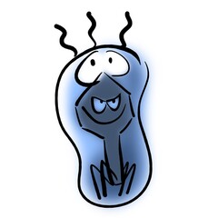 Evil bacterophage hiding inside bacteria