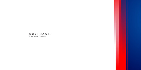 Obraz premium Simple minimalist red blue abstract background on white background for business and corporate concept. Suit for social media post template dan banner design