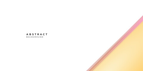 Modern simple white pink gold presentation background with white blank copy space