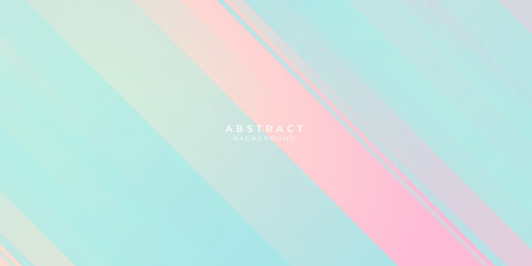 Obraz premium Modern flat pink blue green tosca yellow stripes presentation background for presentation and social media post stories design templates