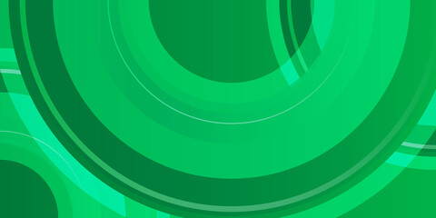 Modern simple green presentation background with circle pattern texture