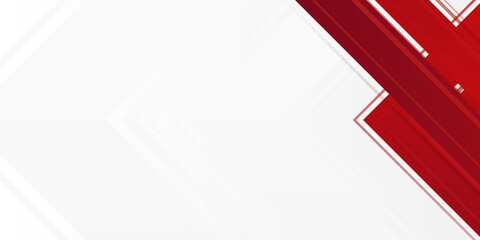 Abstract line light silver with red overlap layers background with white background design